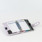 Preview: Ringbuch aus Leder WT-Format, pastell lila