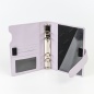 Preview: Ringbuch aus Leder WT-Format, pastell lila
