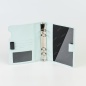 Preview: Ringbuch aus Leder WT-Format, pastell mint