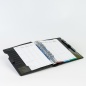 Preview: Ringbuch aus Leder A5, schwarz