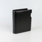 Preview: Ringbuch aus Leder A5, schwarz