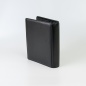 Preview: Ringbuch aus Leder A5, schwarz