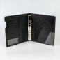 Preview: Ringbuch aus Leder A5, schwarz