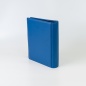 Preview: Ringbuch aus Leder A5-Format, blau