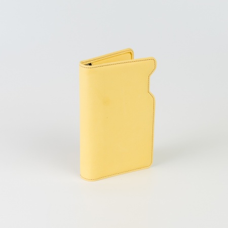 Ringbuch aus Leder WT-Format, gelb
