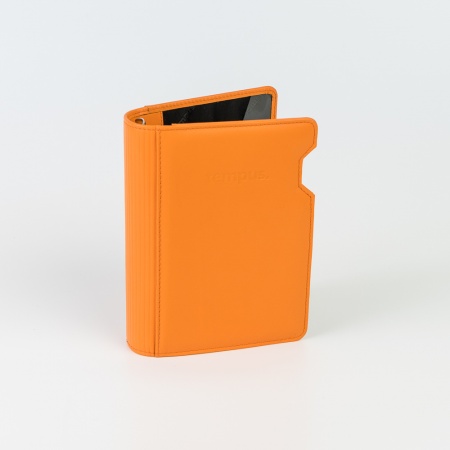 Ringbuch aus Leder, WT-Format, orange