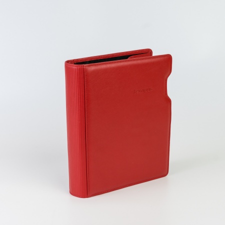 Ringbuch aus Leder A5-Format, rot