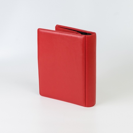 Ringbuch aus Leder A5-Format, rot