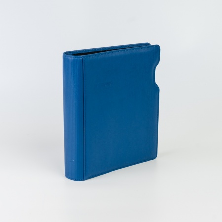 Ringbuch aus Leder A5-Format, blau