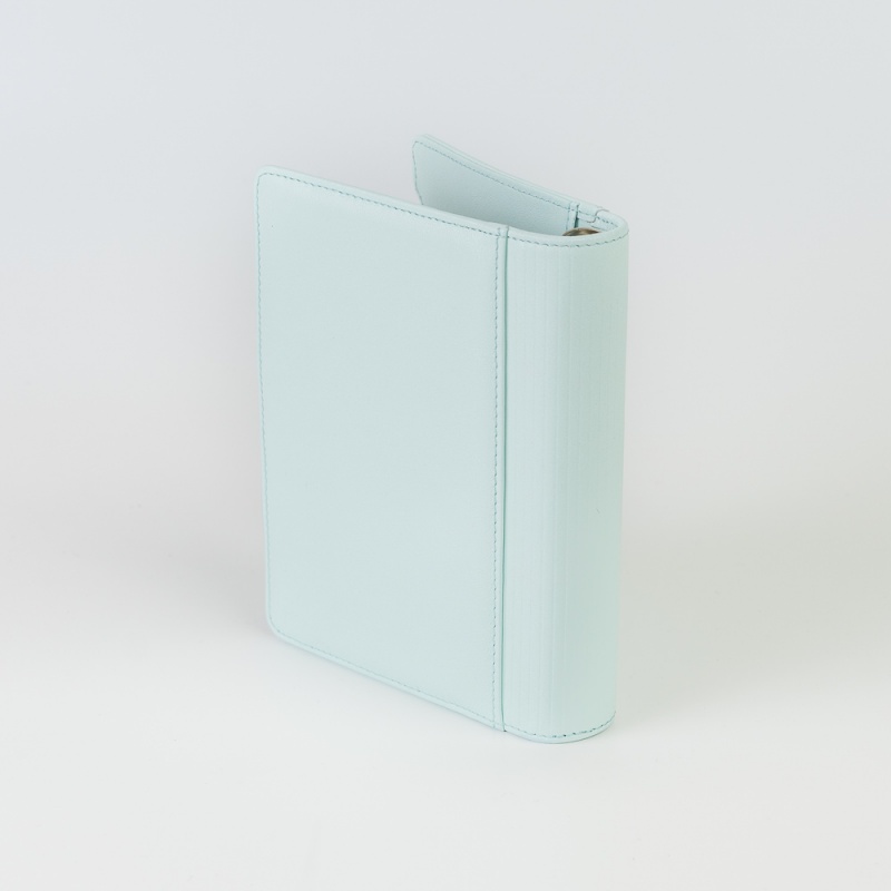 Ringbuch aus Leder WT-Format, pastell mint