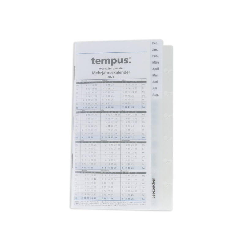 Mehrjahreskalender gebunden - Jahr 2025, WT